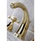Kingston Brass KB4982BX Widespread Bathroom Faucet with Pop-Up Drain, Polished Brass KB4982BX - alternate 4